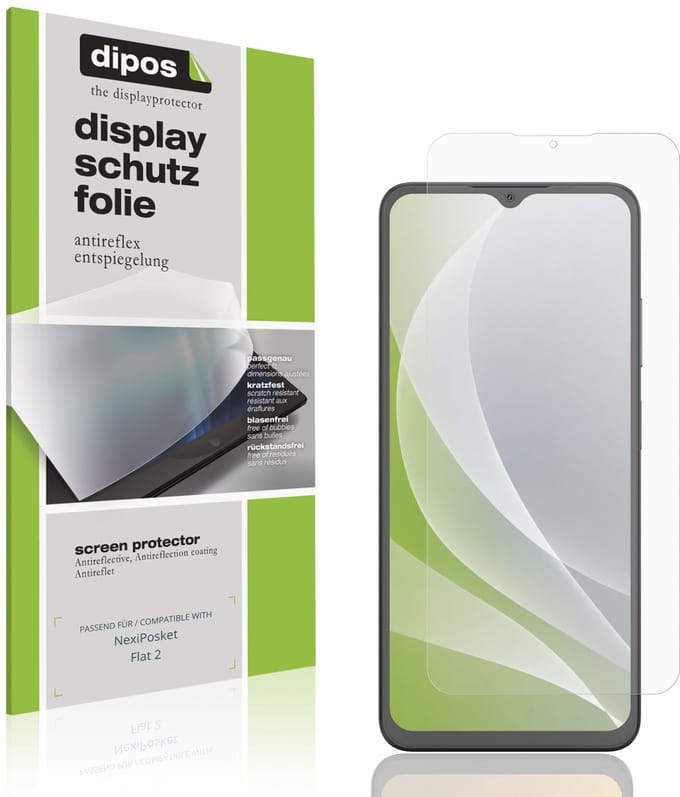 dipos – 4x Matte Beschermfolie geschikt voor NexiPosket Flat 2 | Krasbestendige & antireflecterende Screenprotector Ultra-Thin