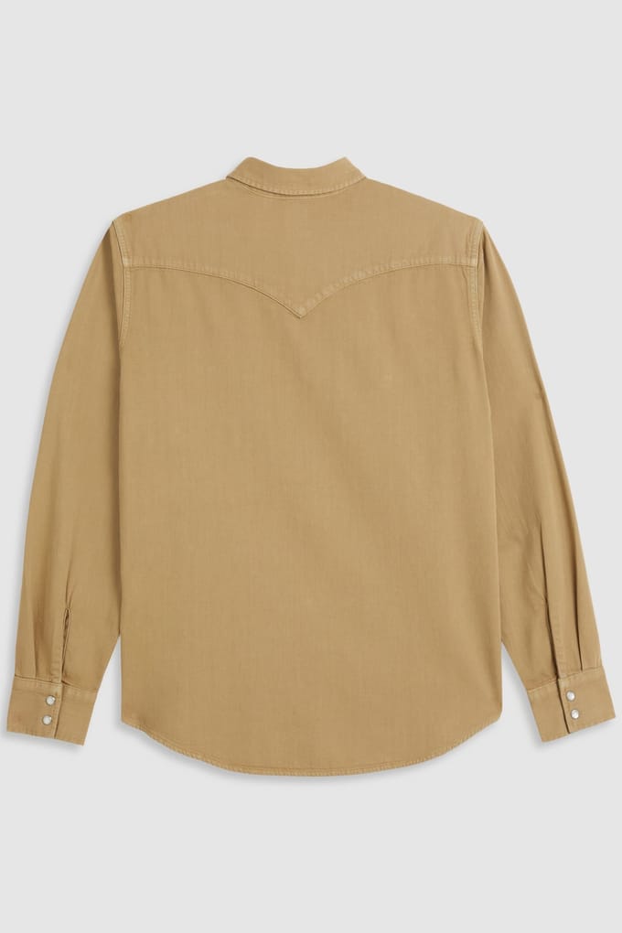 Levi's Classic Standard Fit Western Shirt Maat: S | Casual Overhemden Outlet | Heren | Beige