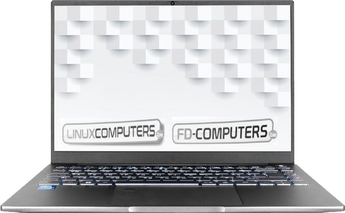 Linux Ultrabook laptop 14" | Intel Ultra 7 | 16GB DDR5 ram | 512 GB SSD | Linux naar keuze, Ubuntu, Linux Mint, Debian, QWERTY