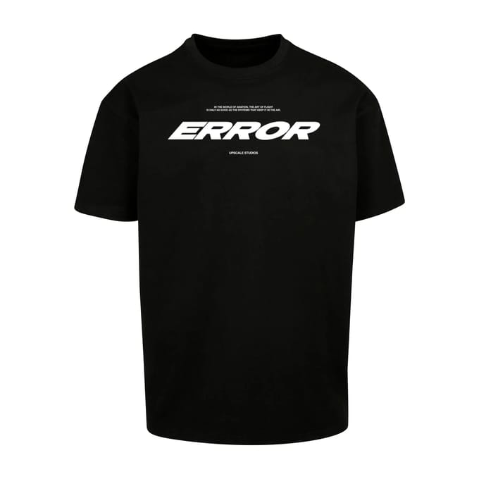 Oversized T-shirt Upscale Error Wording