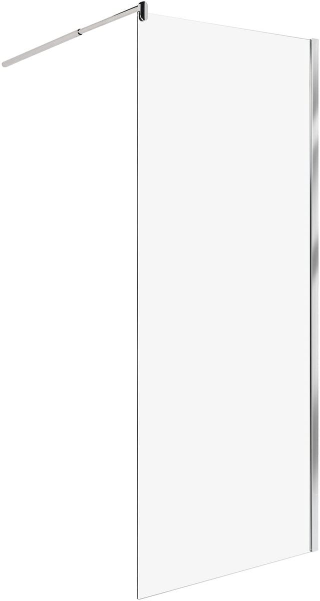 AHAUS - Douchescherm - Zilver - 80 x 190 cm - Veiligheidsglas