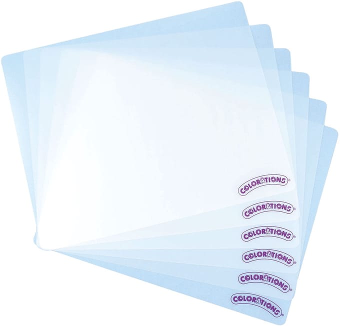 Colorations - Transparante Knutselmatten - 6st..