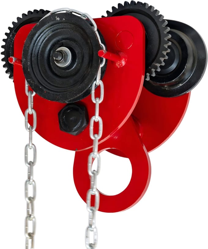 Loopkat 1 t met kettingaandrijving voor takels MW Tools HNRKG1T