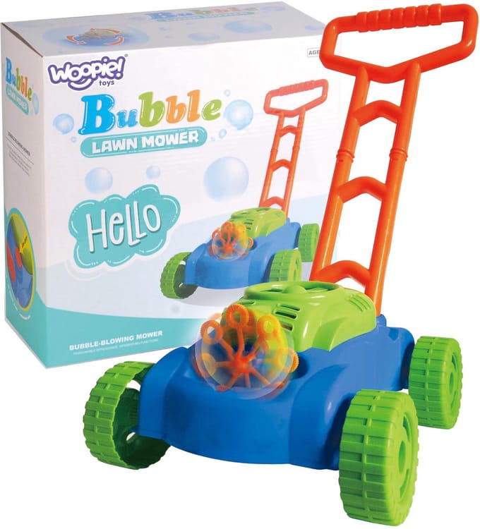 Woopie Kinder grasmaaier met geluid & bubbels - Grasmaaier speelgoed - Grasmaaier kinderen speelgoed