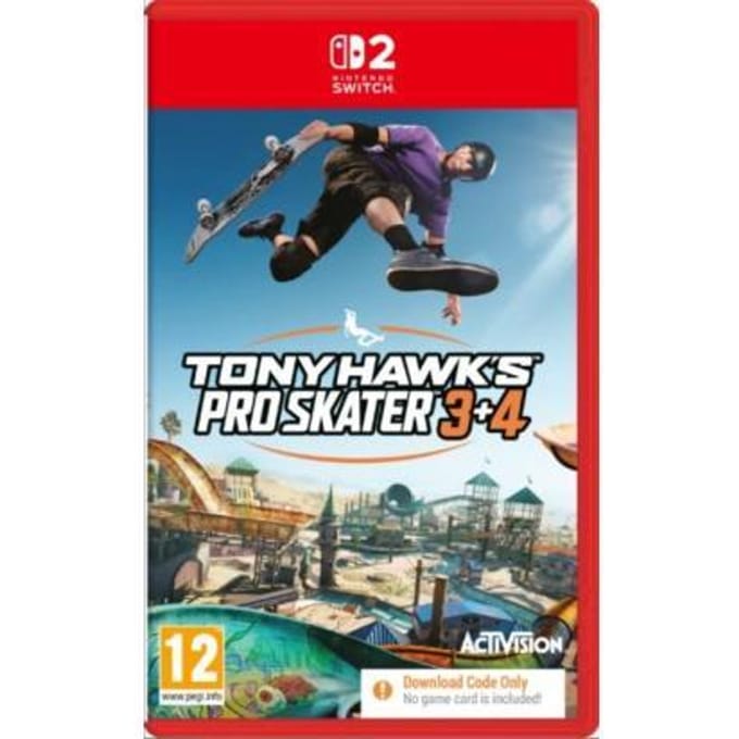 Nintendo Switch 2 Switch 2 Tony Hawk's Pro Skater 3 & 4 (code in a box) Games