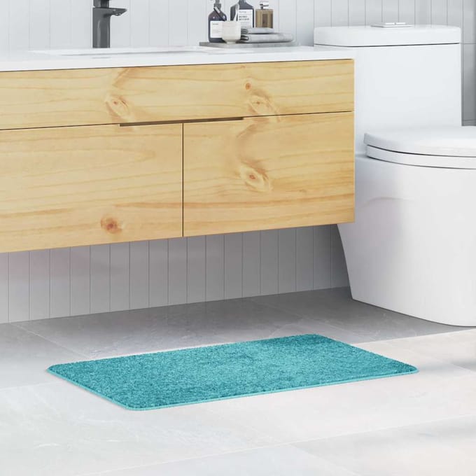 vidaXL - Antislip - Badmat - Turquoise - 50 - x - 80 - cm - PP