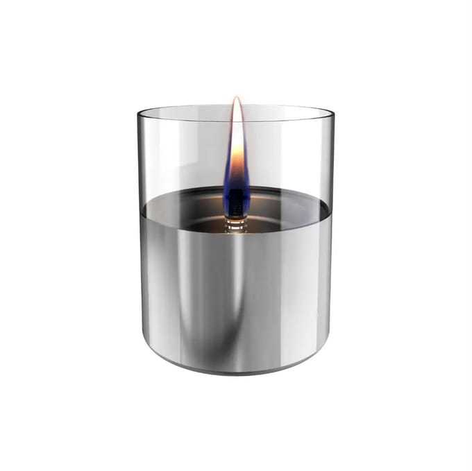 Tenderflame giftbox tafelhaard Lilly zilver D 10 H 10,5 cm