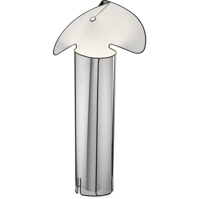 Flos Chiara Vloerlamp Met Zwart Rand Roestvrij Staal