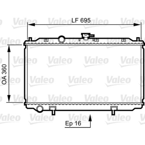 Radiator, motorkoeling VALEO 734736