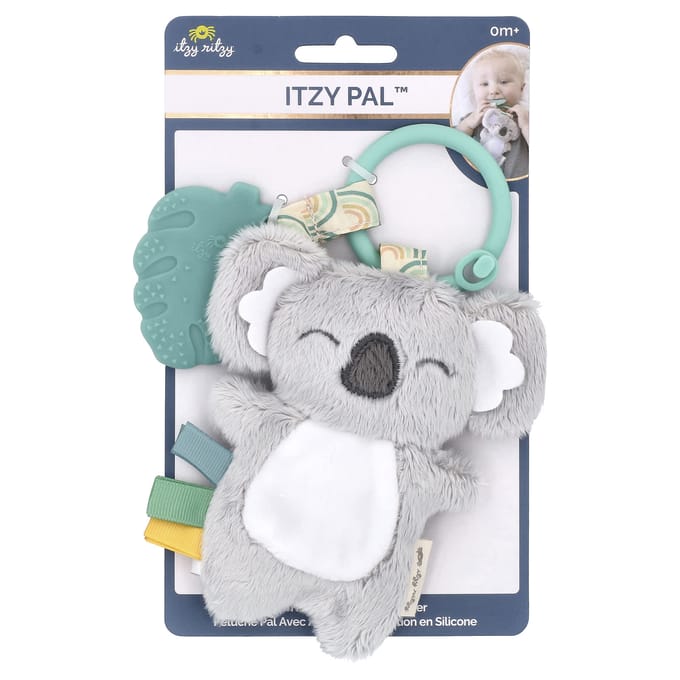 Itzy Ritzy, Itzy Pal™, peluche Pal, avec titre en silicone, 0 mois et plus, koala, 1 titre white