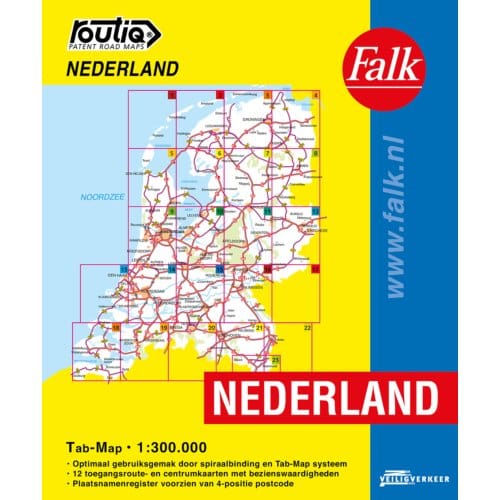 Routiq Autokaart Nederland Tab Map - Routiq