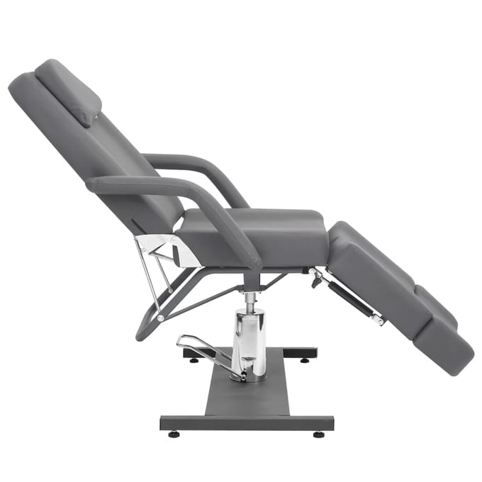 vidaXL - Behandelstoel - 180x62x78 - cm - kunstleer - grijs