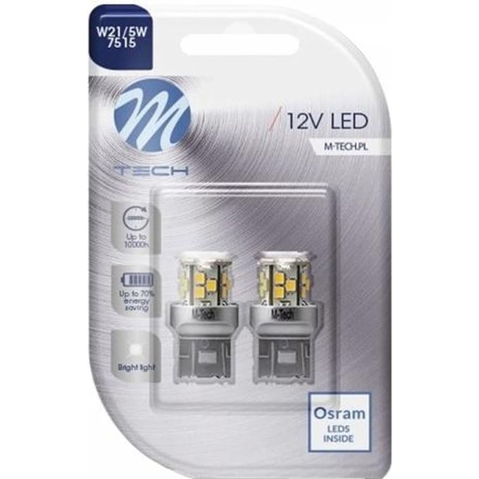 M-Tech LED W21/5W 12V - Basic 21x Led diode - Wit - Set