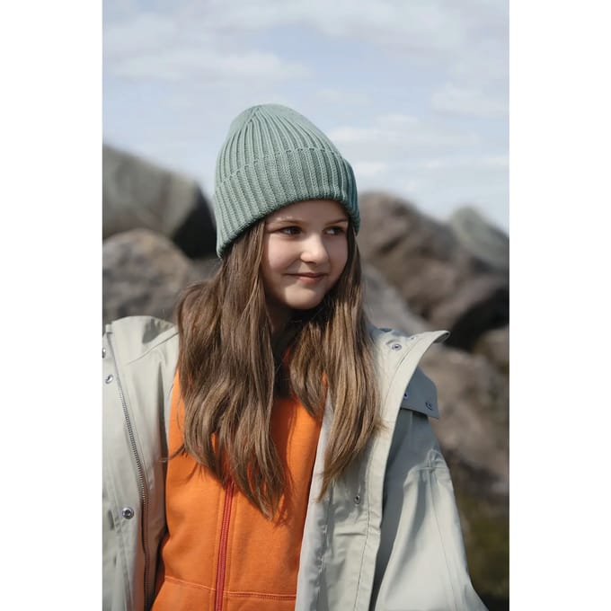 Beechfield Kindermuts van biokatoen B341B - DUSTY GREEN - One size