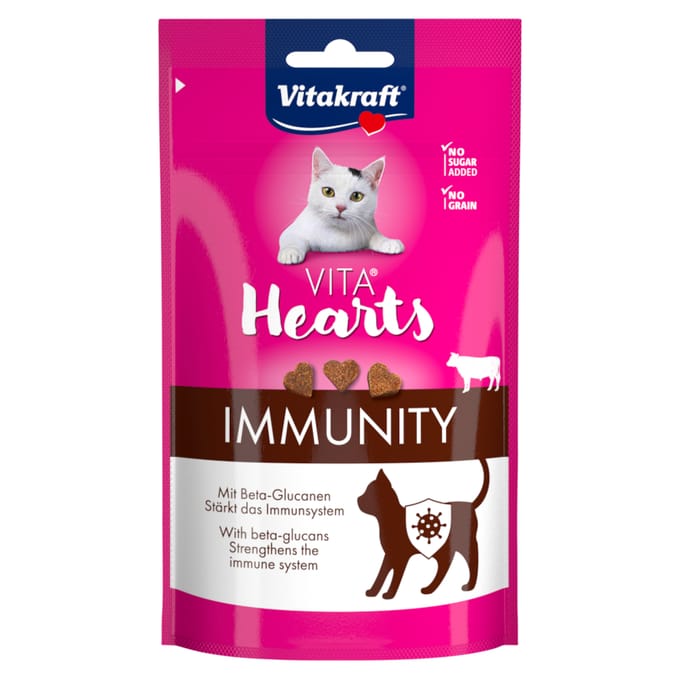 Vitakraft Vita Hearts Immunity Rund 40 gr - Kattensnack