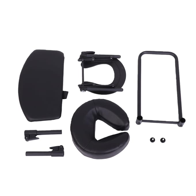Draagbare Massage Gezicht   Opvouwbare Massage Hoofdsteun Gezicht   met Handsteun Pad black