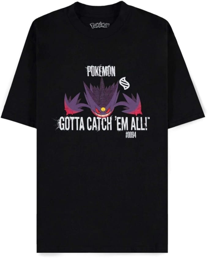 Pokémon - Mega Gengar Unisex Tshirt - L - Zwart