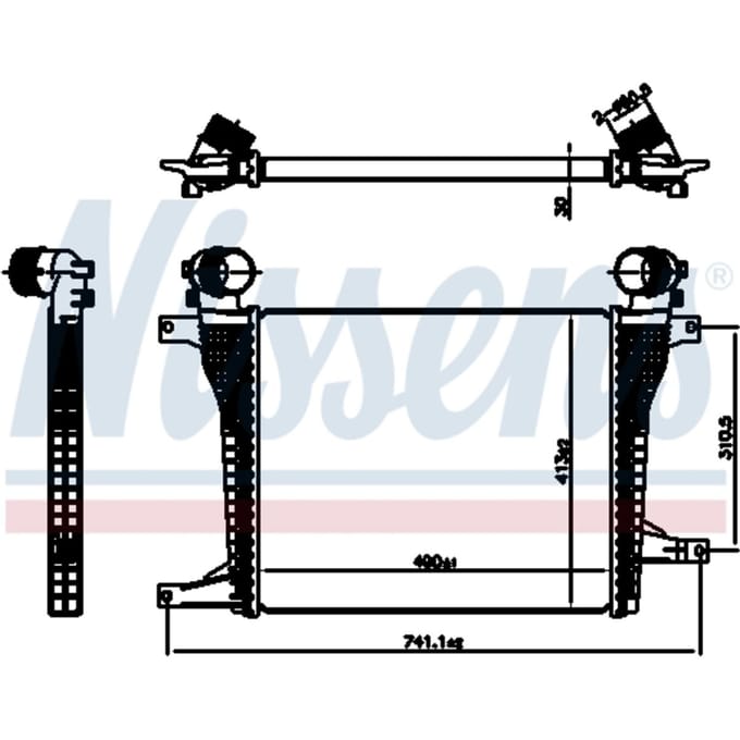 Intercooler NISSENS 961124