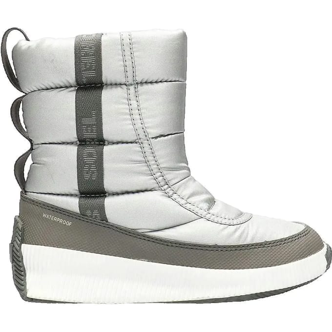 Sorel Out N About Puffy Mid, Vrouwen, Grijs, Sneeuw laarzen, maat: 37