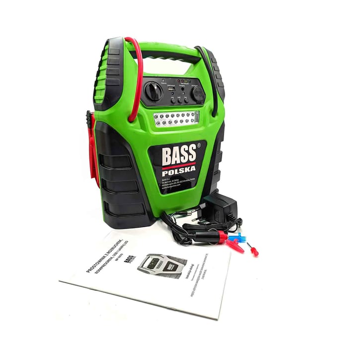 Starter + compressor + LED-lamp + USB-lader