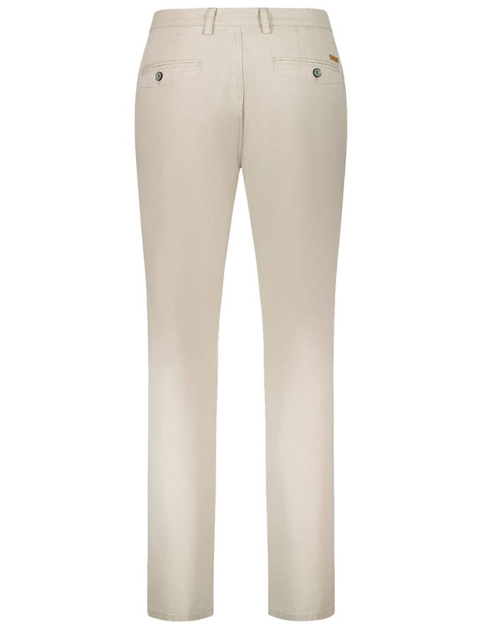 Pantalon flatfront model Gardeur Benito beige normale fit