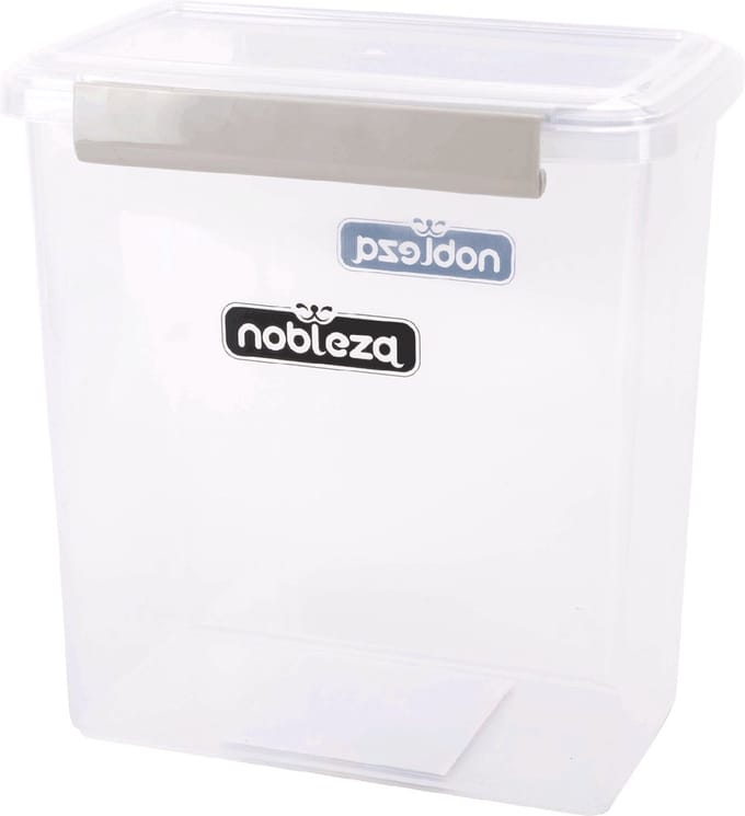 Nobleza Voercontainer Hond & Kat - 5,8L - Luchtdichte Voedselcontainer - Bewaarbox voor Droogvoer - Transparant