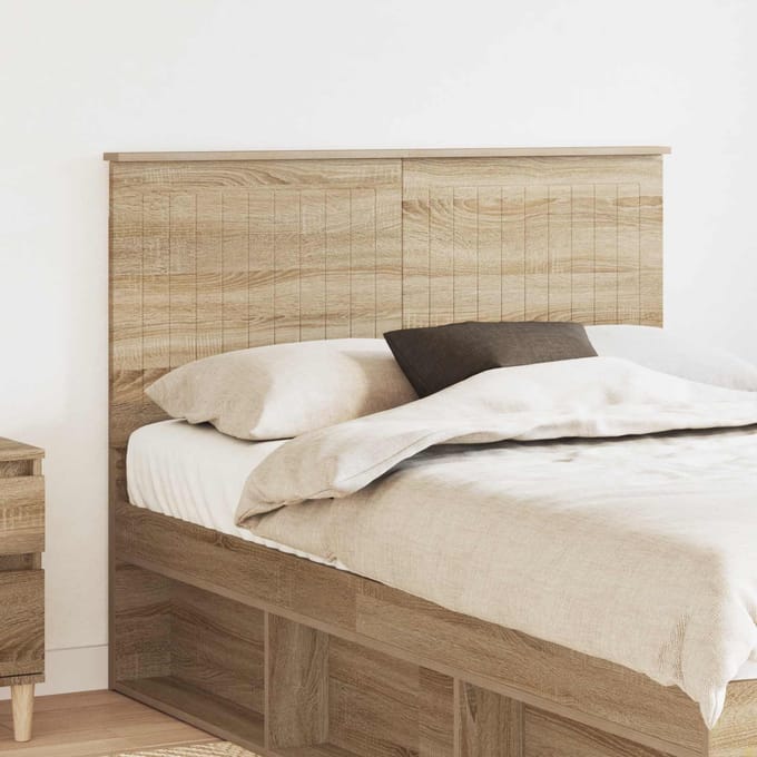 vidaXL Hoofdbord Sonoma Eiken Bewerkt hout