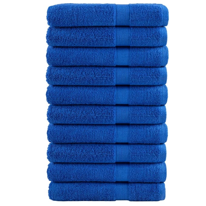 vidaXL - Saunadoeken - SOLUND - 10 - st - 600 - g/m² - 80x200 - cm - blauw