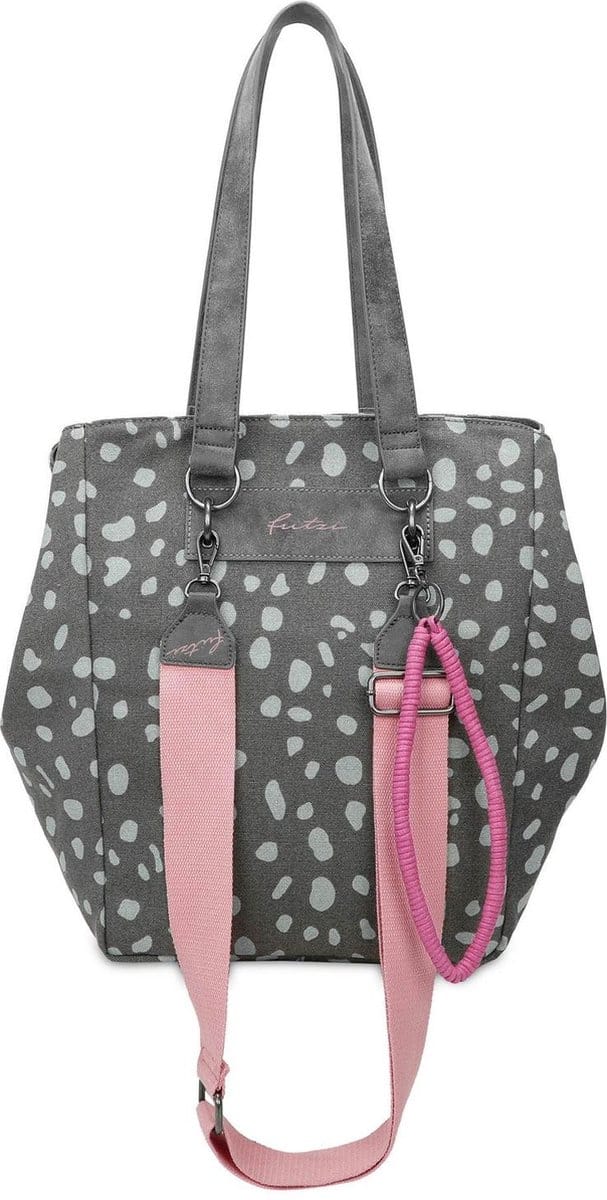 Fritzi aus Preußen Schoudertas Wudy02 Canvas Shopper Spotty Lime Veelkleurig