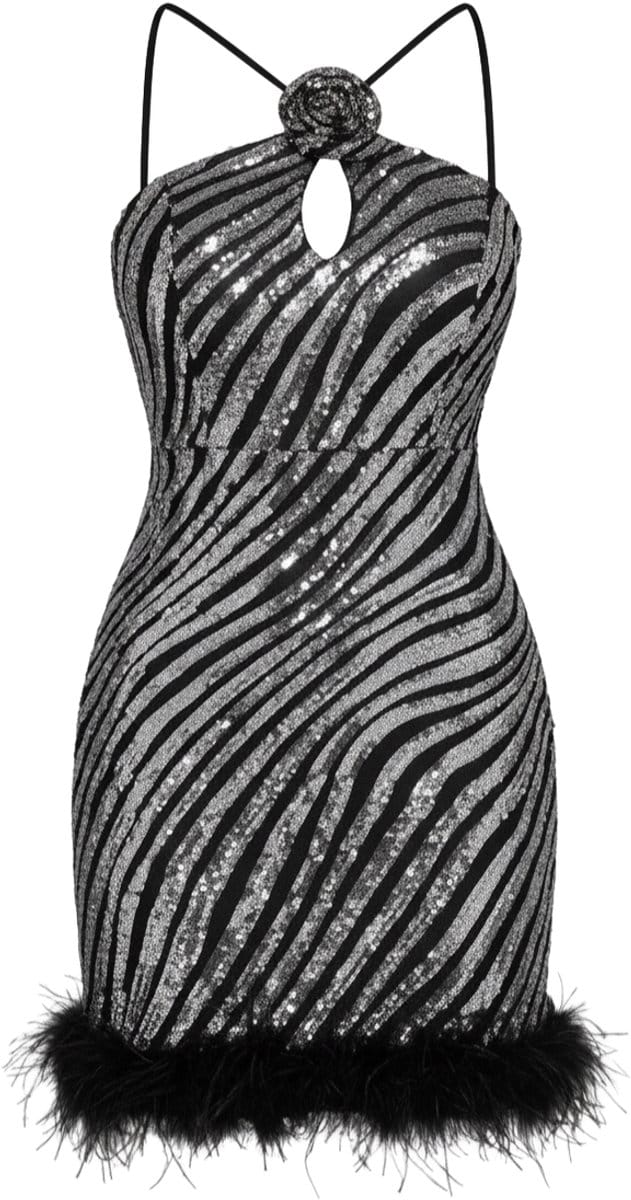 LARICA Jurk - Rits - Jurk Zwart S