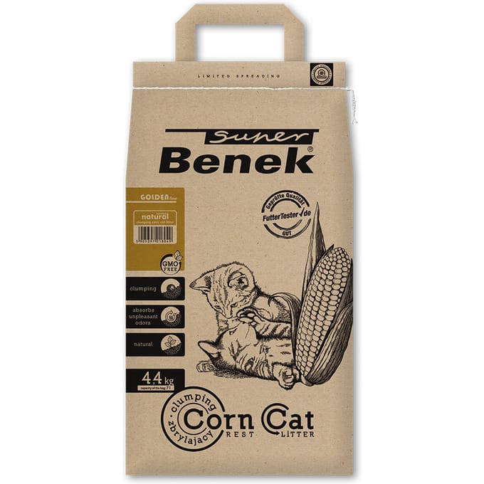 7 l Super Benek Corn Cat Golden kattenbakvulling
