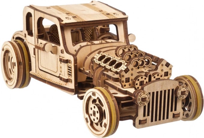 UGEARS Houten 3D Model - Hot Rod Furious Mouse