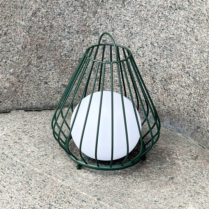 Dyberg Larsen LED tafellamp op batterijen Evesham, hoogte 38 cm