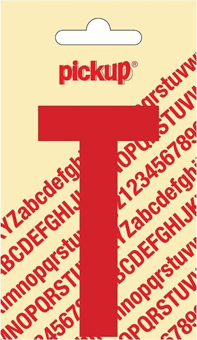 Pickup plakletter Nobel 90 mm rood T - 31022090T