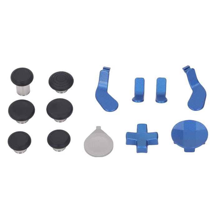 Controller Thumbsticks Set Roestvrij Staal Rubber D-pads Paddle Controller Accessoires voor Elite Series 2 Blauw blauw