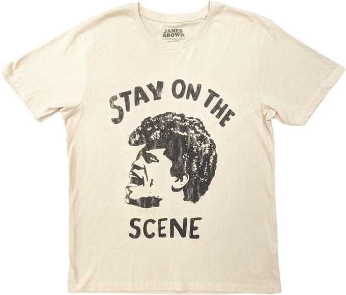 James Brown - Stay On The Scene Heren T-shirt - XL - Wit