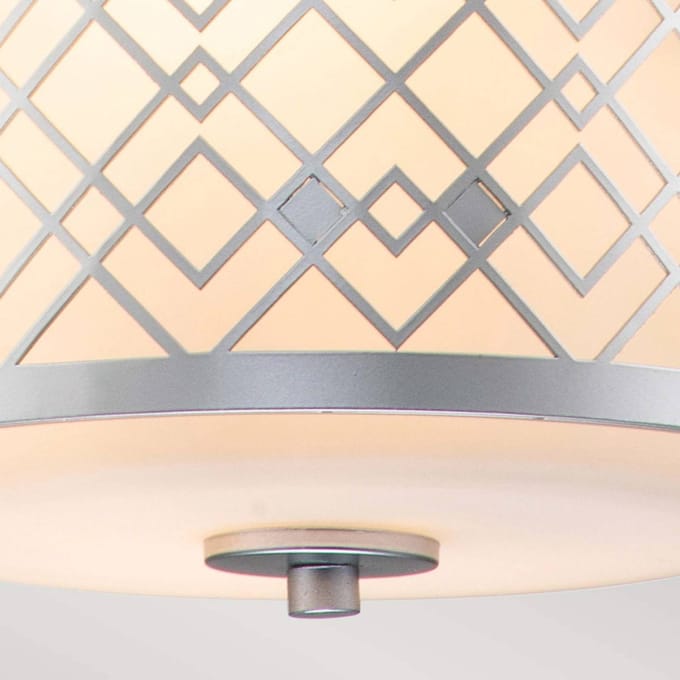 Elstead Lighting LED Hanglamp Ziggy | 1X E27 Max 40W | Dimbaar | Lacquered Silver