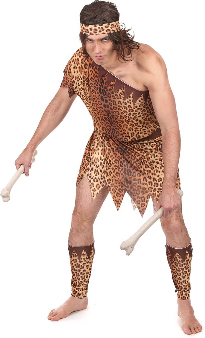 Vegaoo - Holbewoner outfit voor heren