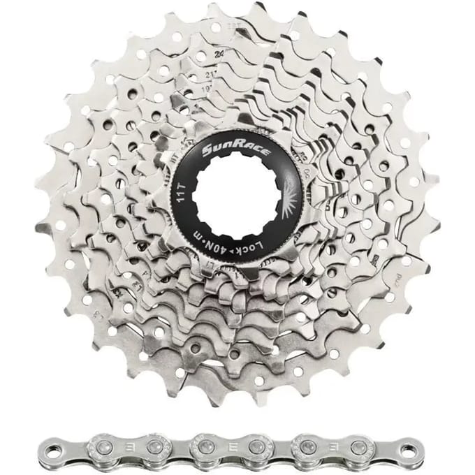 Cassette met ketting Sunrace Rs1 11-28 Shimano