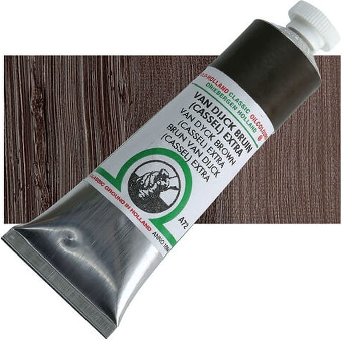 Old Holland Olieverf Van Dyck Brown Cassel Extra A72 18ml