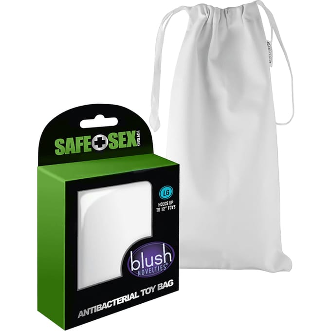 Blush Safe Sex Anti-bacterial Toy Bag Large - Wit