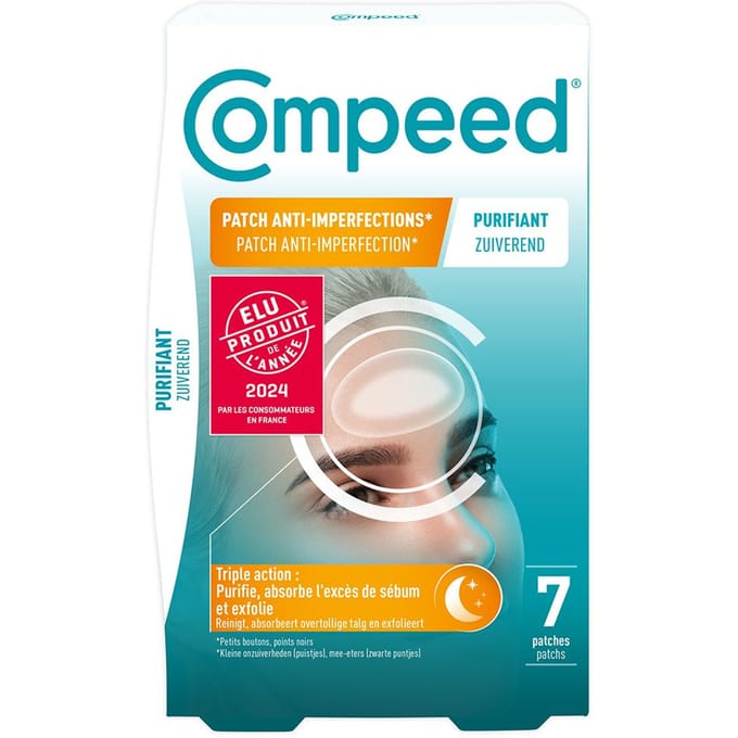 Compeed® Patch Anti-Imperfection Zuiverend Nacht 7 Pleister