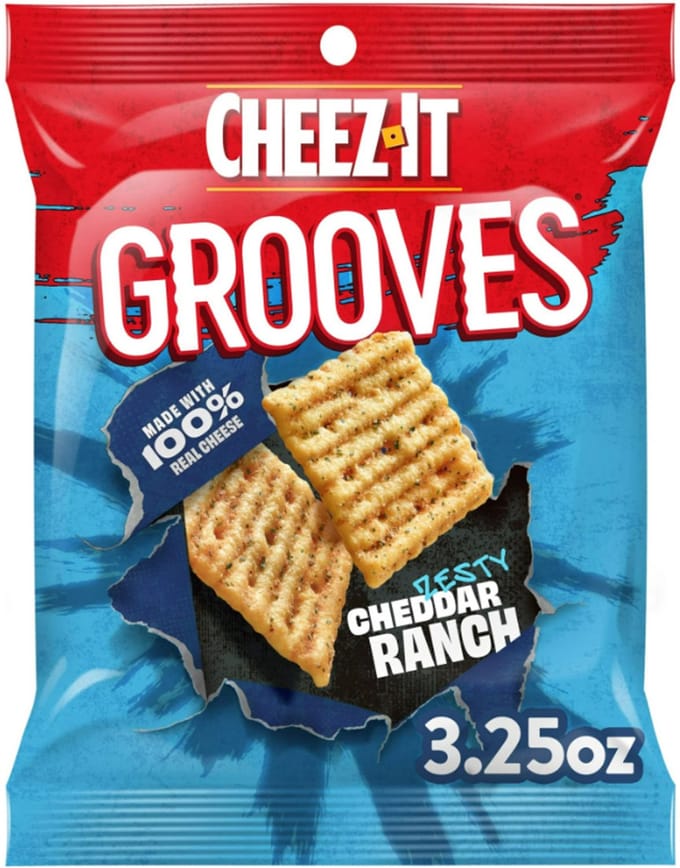 Cheez-It Grooves Cheddar Ranch (6 x 92g)