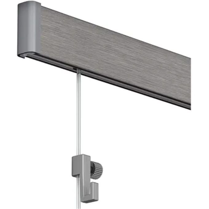 Duraline Phs Click Rail Compleet Aluminium Geborsteld 200cm