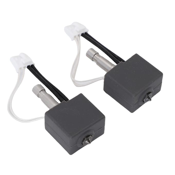 2 stuks 3D-printer Hotend Kit Vervanging voor Anycubic Kobra S1 Combo 0.4mm Gehard Stalen Nozzle 200K white