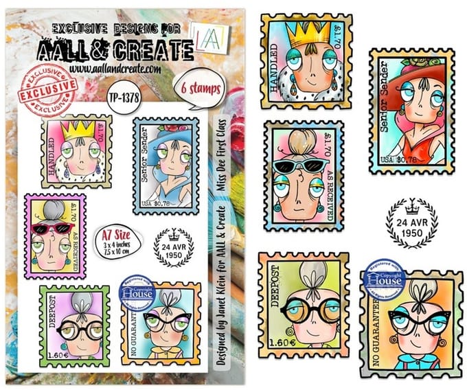 Aall & Create clearstamps A7 - Miss dee first class