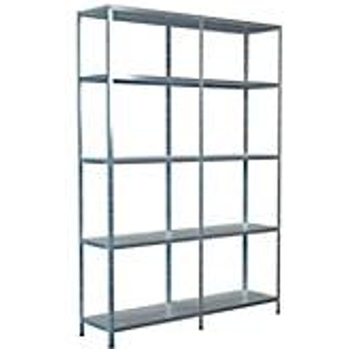 Legborden zonder bouten, H 2000 x B 1400 x D 350 mm, gegalvaniseerd