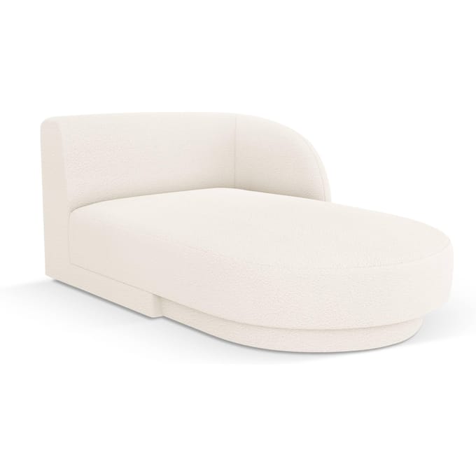 Chaise longue Miley rechts bouclé | Micadoni Limited Edition