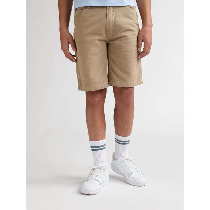 Petrol Industries - Jongens Twill chino short Comond - Bruin - Maat 104