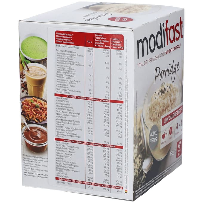 Modifast® Low Calorie Diet Havermout met Kaneel 8x60 Zakje